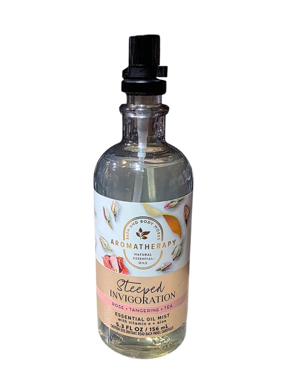 Rose + Tangerine + Tea Essential Oil Mist Steeped Invigoration Aromatherapy